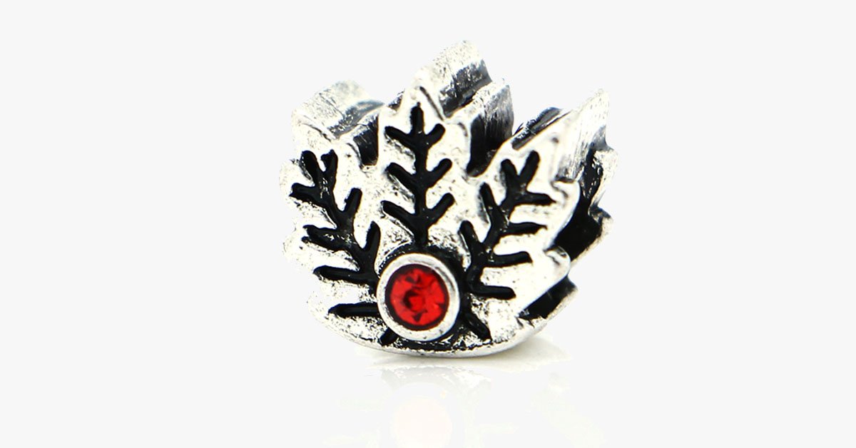 Red Ruby Heart Charm