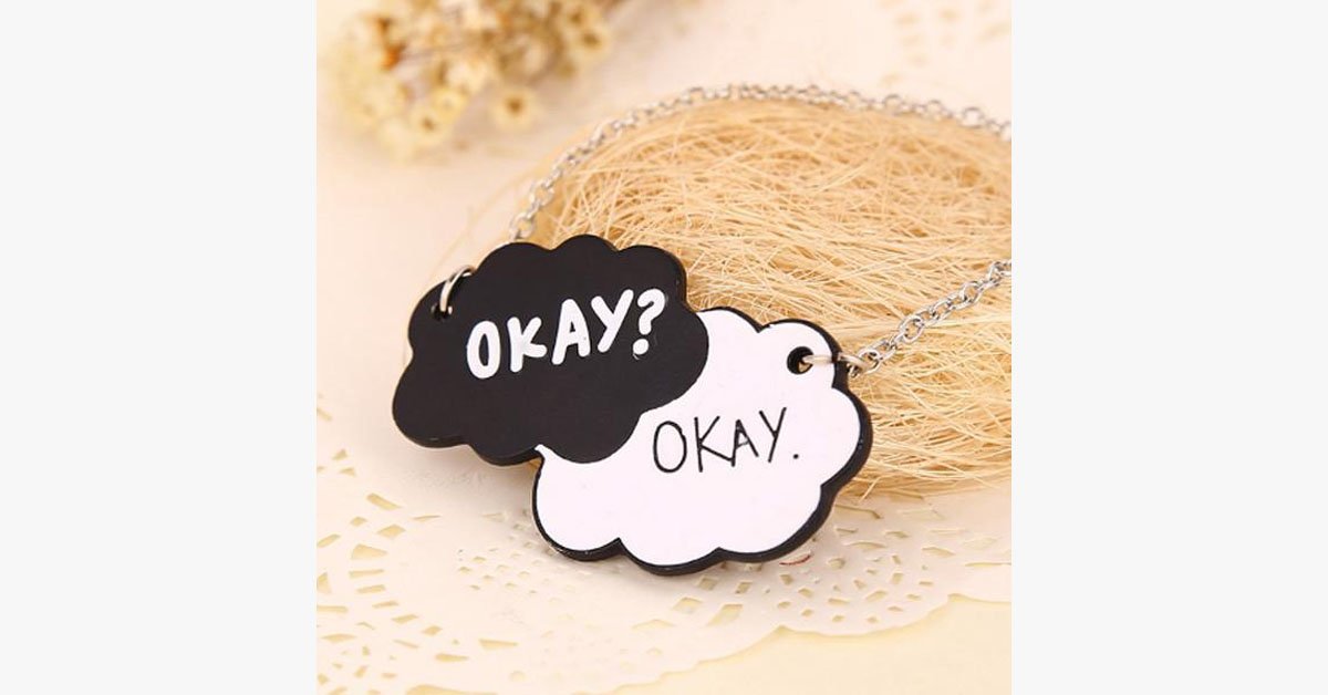 Okay Okay Tag Necklace