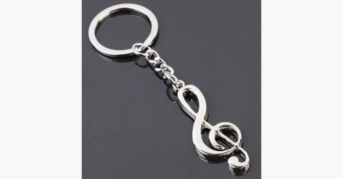 Treble Clef Keychain