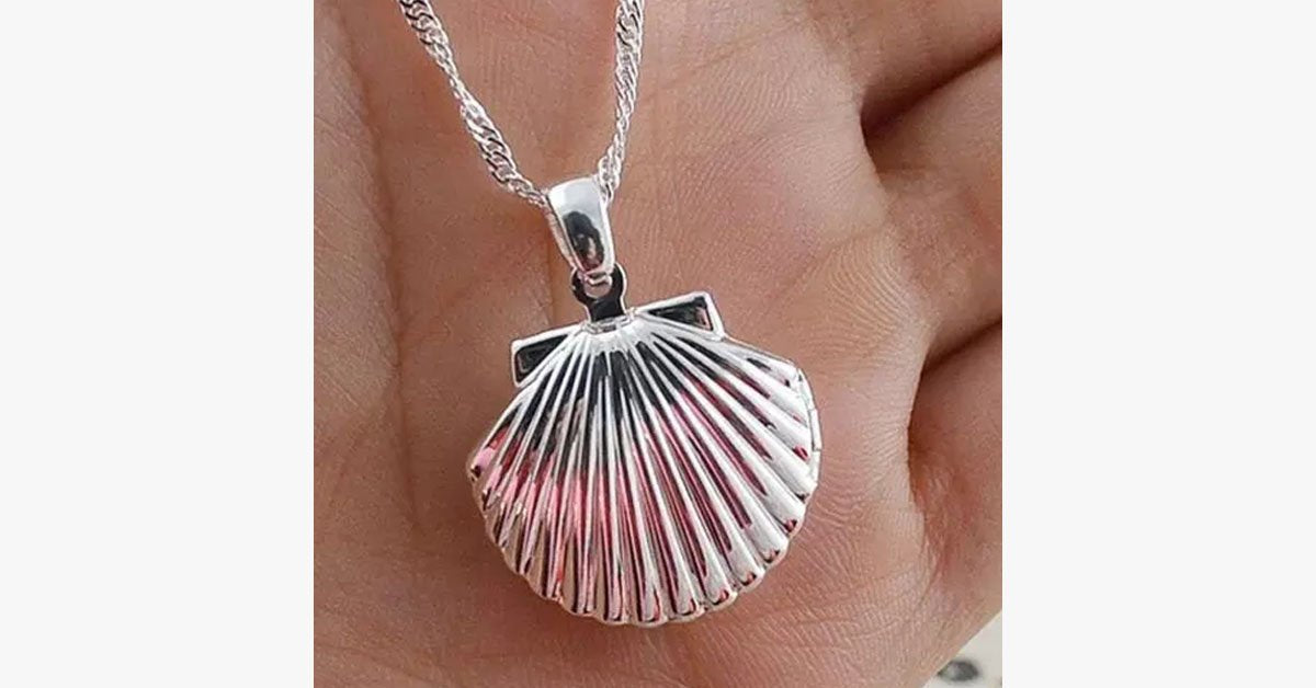 Open Shell Locket Pendant
