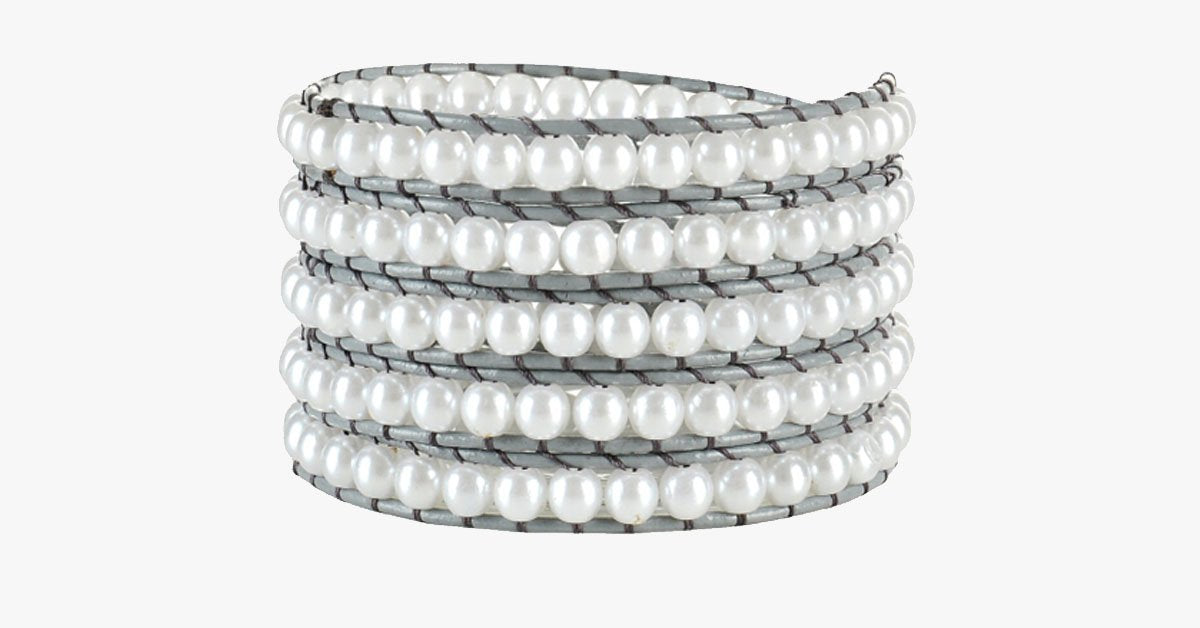 Snow Pearl Wrap Bracelet