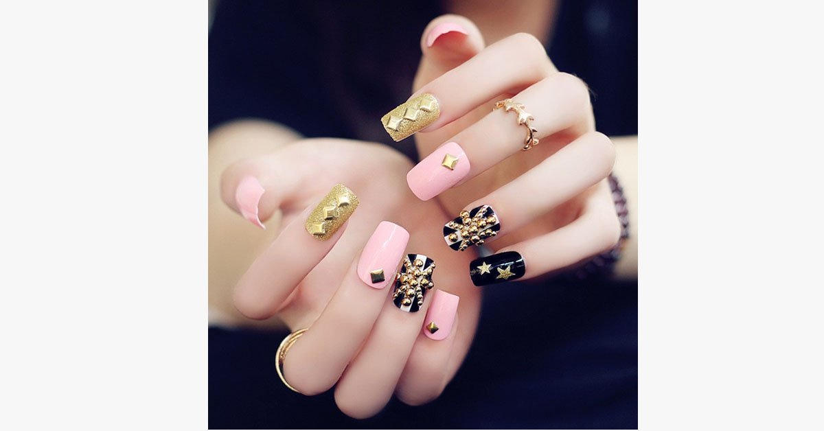 Acrylic Studded Nails
