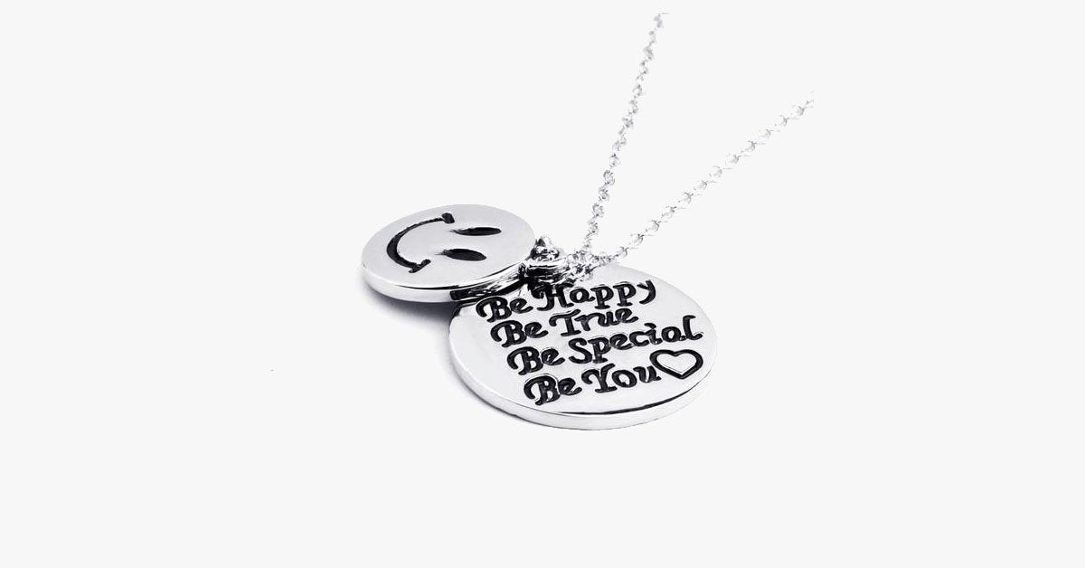 Be Happy and True Pendant
