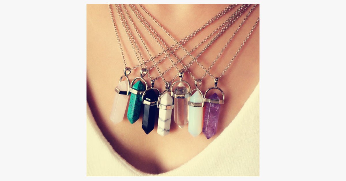 Colored Quartz Pendant