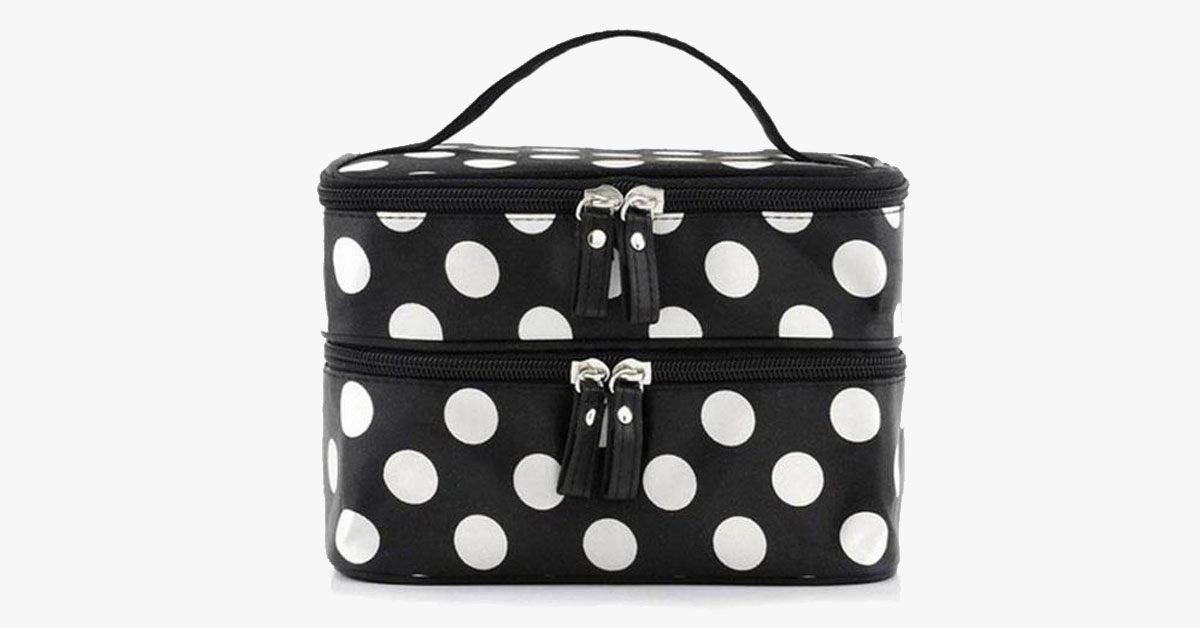 Polka Dot Make Up Bag