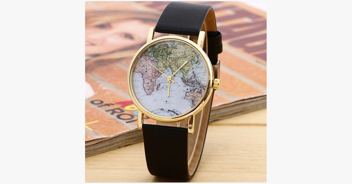 Wanderlust Leather Strap Watch