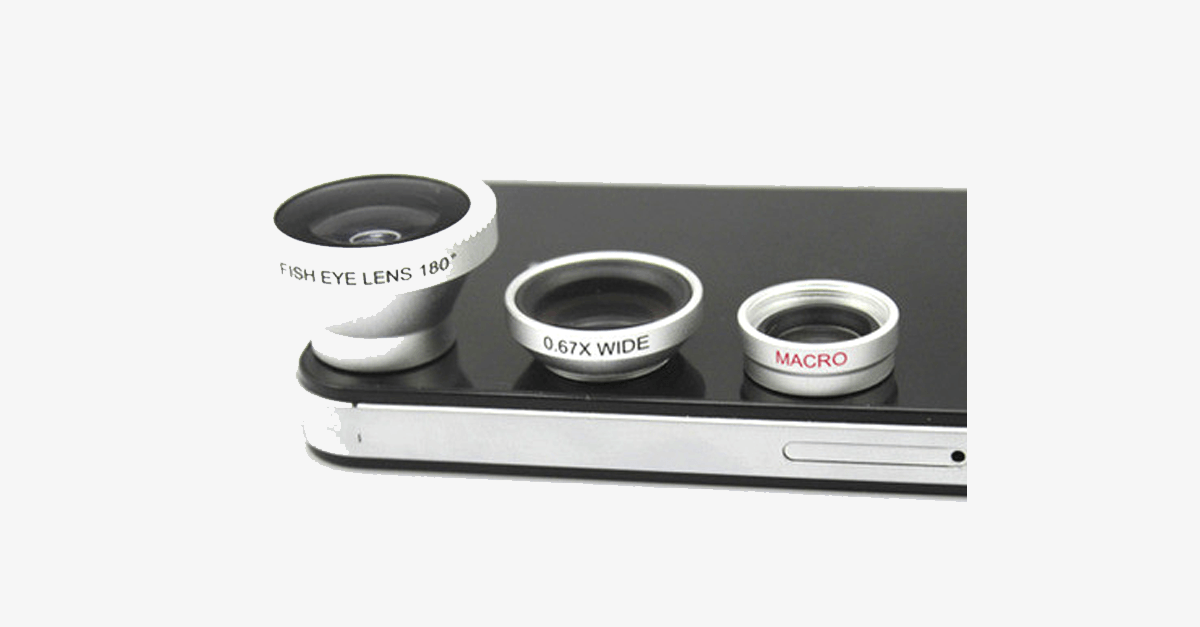 3-Piece Camera Lens Attachment Set for Cell Phones – Click Better Pictures!