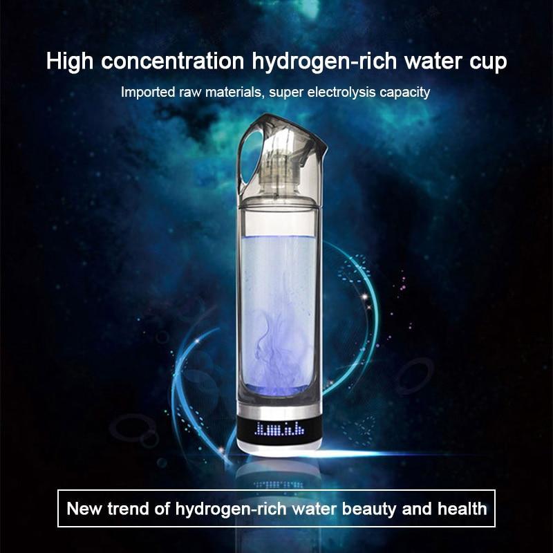 500ML LED Display Hydrogen Generator Water Bottle