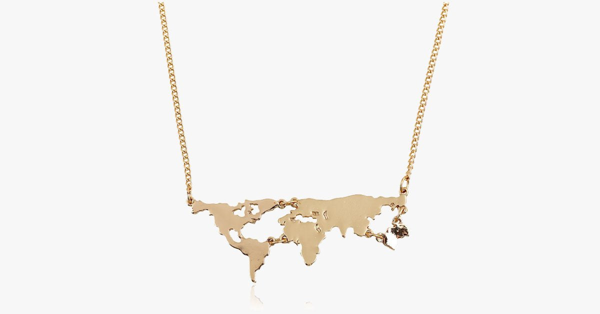 World Map Pendant