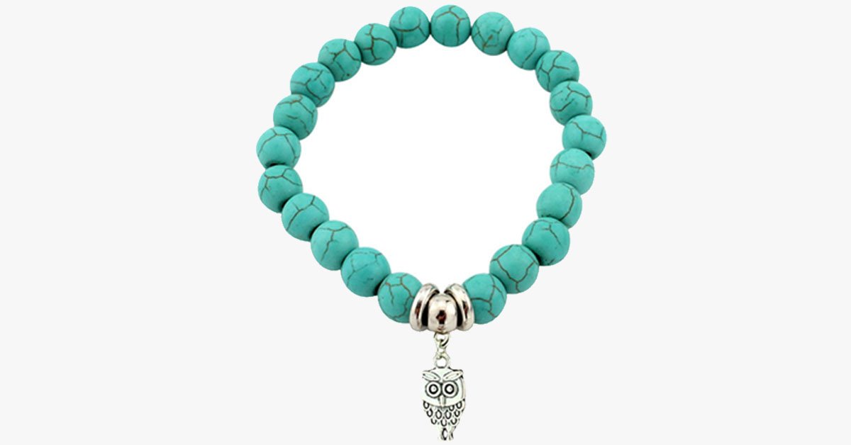 Zen Owl Turquoise Bracelet