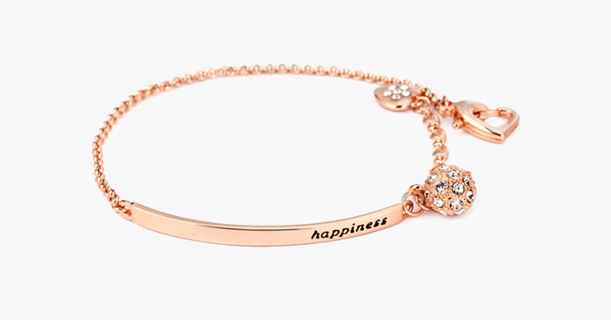 Rose Gold Happiness Bracelet