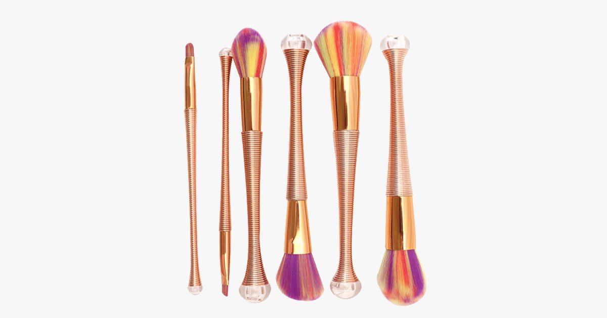 Rose Gold Pearl Brush Set