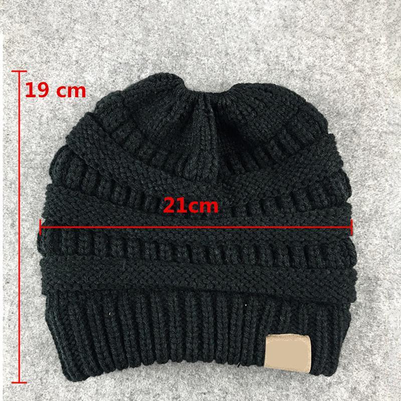 Knitted Messy Bun Beanie
