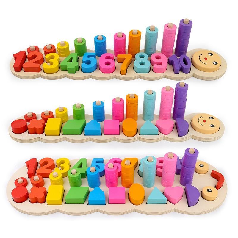 Kids Counting And Stacking Board