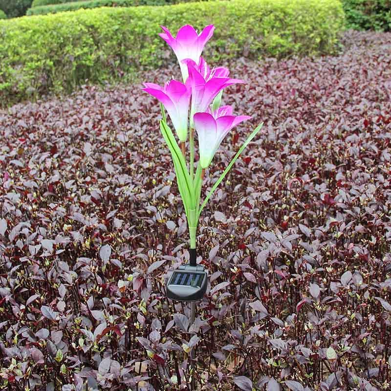 Solar Powered LED Garden Flower