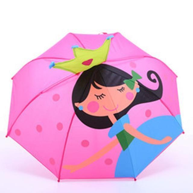 Cartoon Patterns Umbrellas Kids Boys Girls Paraguas Parasol