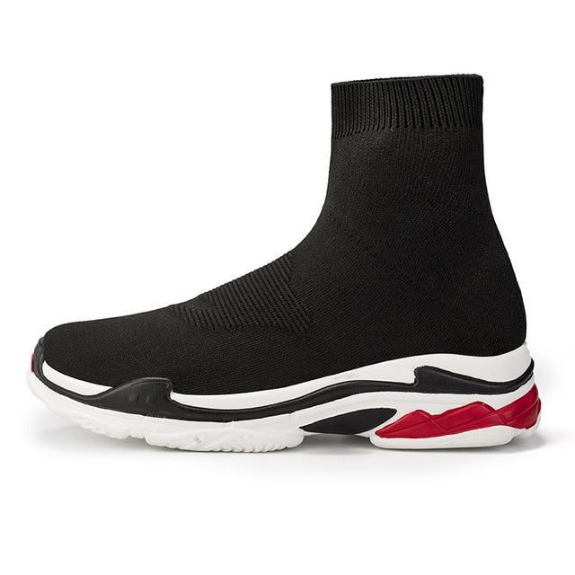 Light High Top New Breathable Flying Socks Shoes Sports Stretch Sneakers