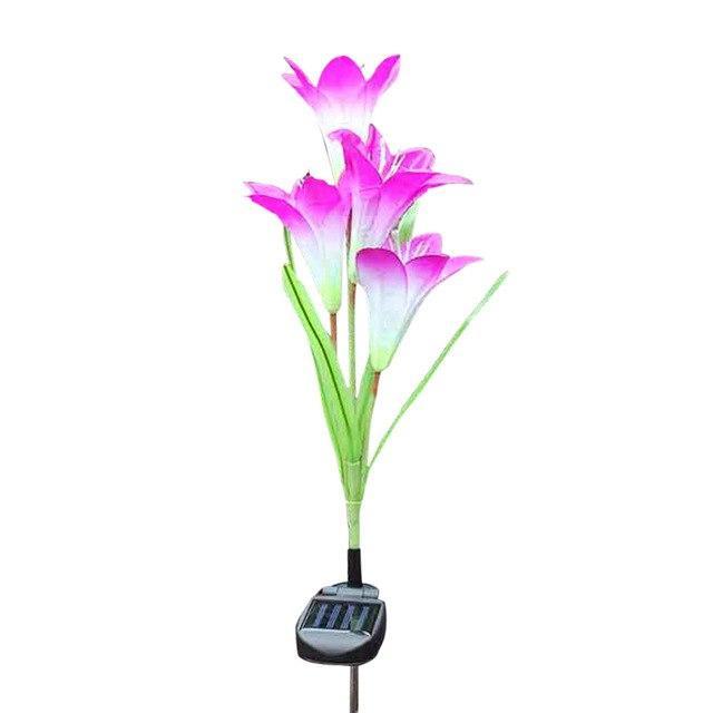 Solar Powered LED Garden Flower