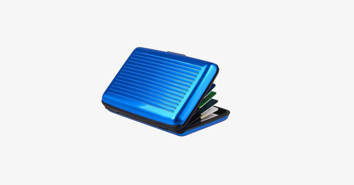 Foldable Unisex RFID Blocking Wallet - Made From Aluminum - Snap Closure - Expandable Pockets - Secure Your Credit Cards