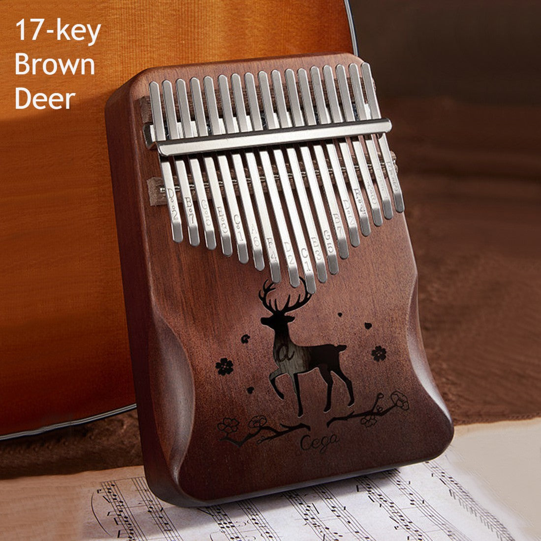 Portable Kalimba, with 21 Keys & Solid Wood Board, for Kids, Adult, Beginners, Professional