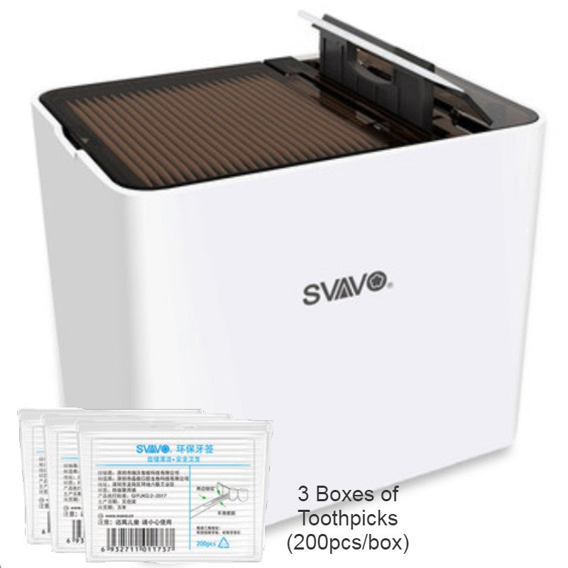 Automatic Smart Toothpick Dispenser with UV Disinfection, Reusable Toothpicks & Infrared Sensor, for Home, Restaurant & Office