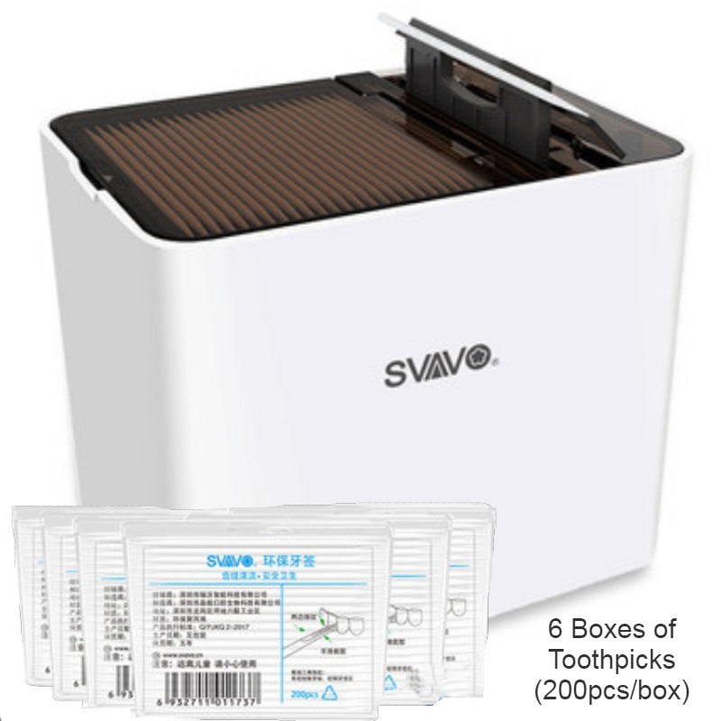 Automatic Smart Toothpick Dispenser with UV Disinfection, Reusable Toothpicks & Infrared Sensor, for Home, Restaurant & Office