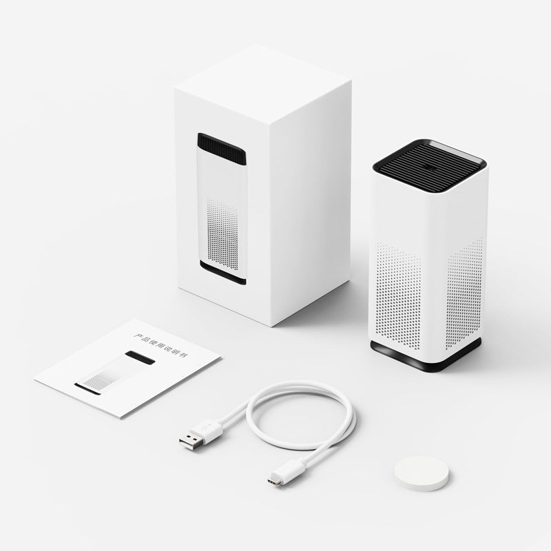 USB Multi-functional Car Air Purifier, with Air Freshener & Starry Light Projector, for Car, Office & Home