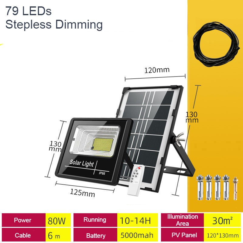 Outdoor Solar Light, with Remote Control, 7 Modes & IP66 Waterproof, for Your Garden, Yard, Pathway, Driveway & Home