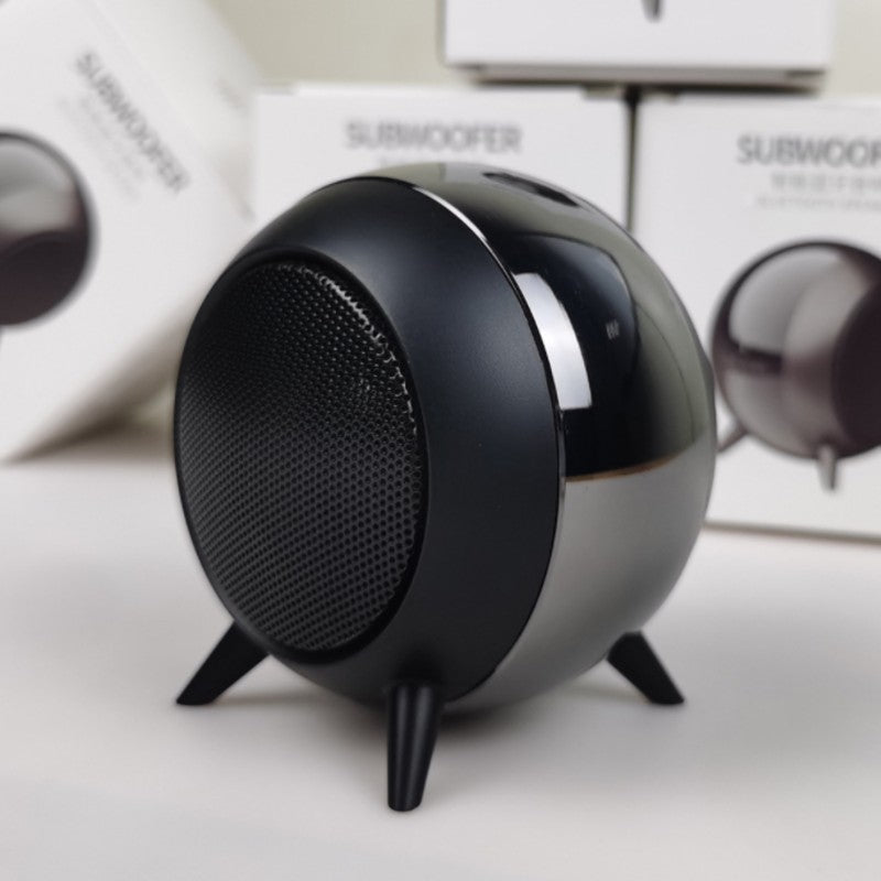 Portable Mini Wireless Bluetooth 5.0 Speaker, with Cool Metal Shell, Long Battery Life and Widely Compatible with Phones and Tablets, for Office, Home and More