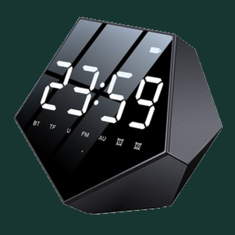 2-in-1 Bluetooth Wireless Speaker with Alarm Clock, for Home & Office