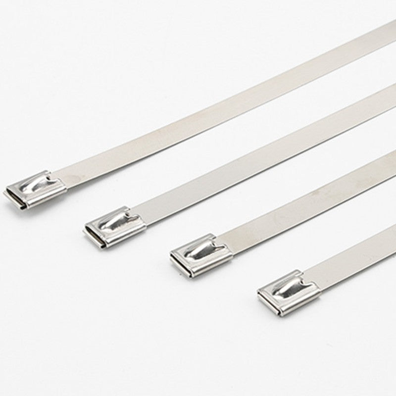 Multi-Purpose Stainless Steel Self-Locking Cable TiesÔºå for Wrapping, Fence, Outdoor, and Canopy (100pcs)