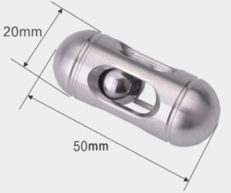 Anti Stress Mini Cylindrical Fidget Toy, with Pocket Size & Stainless Steel Material, for Everyday Carrying