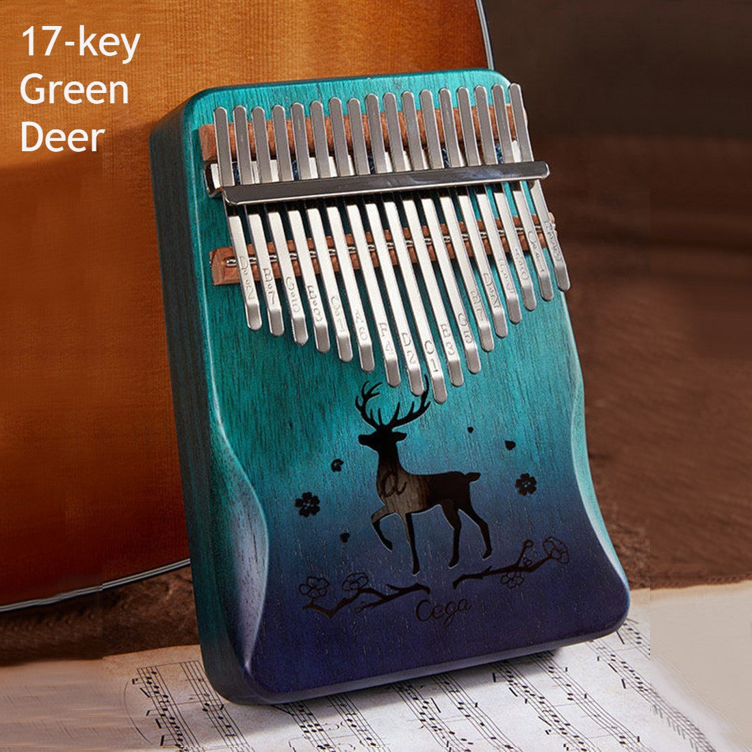 Portable Kalimba, with 21 Keys & Solid Wood Board, for Kids, Adult, Beginners, Professional