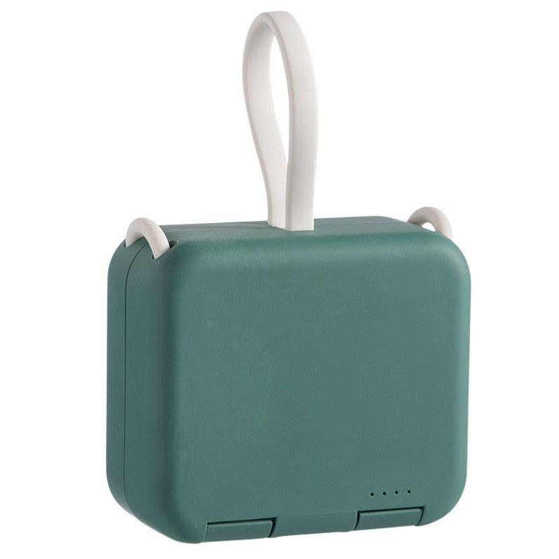4000mAh Portable Back Clip Power Bank, with Phone Holder, Foldable Design & Charging Cable, for Major Cell Phone Types