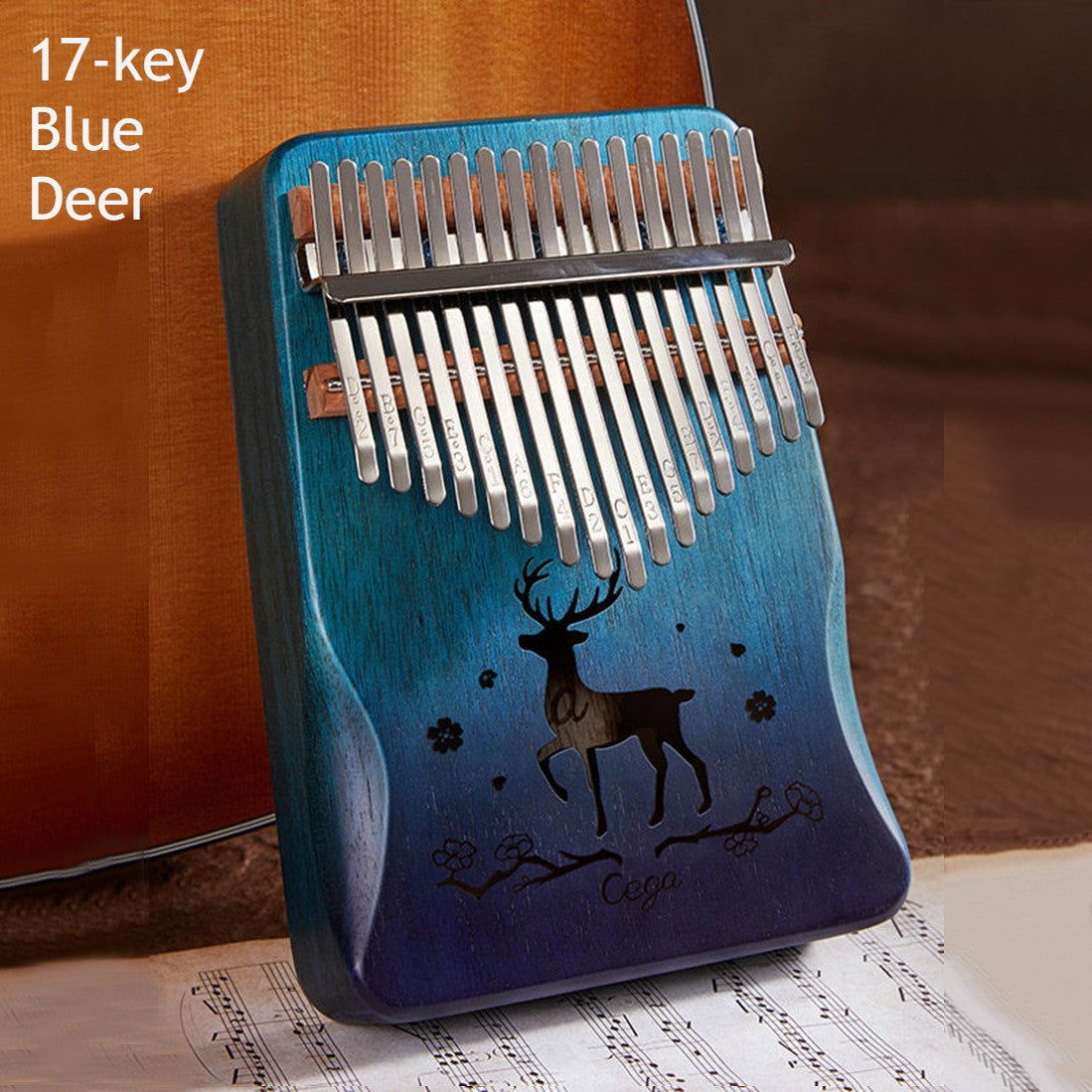Portable Kalimba, with 21 Keys & Solid Wood Board, for Kids, Adult, Beginners, Professional