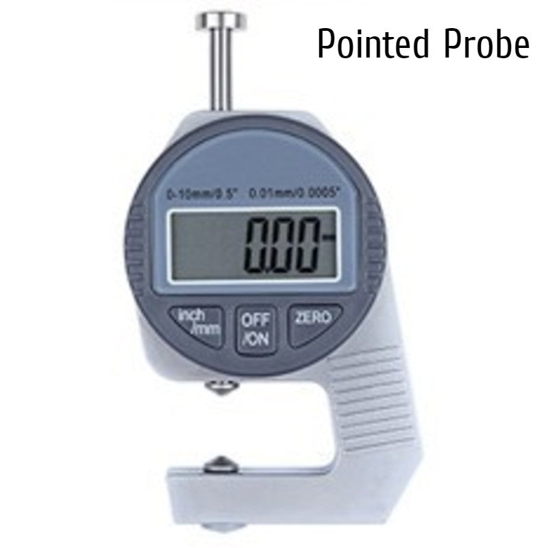 Portable Electronic Digital Dial Thickness Gauge (0~12.7mm), with Precise LCD Display, Available in Three Probes