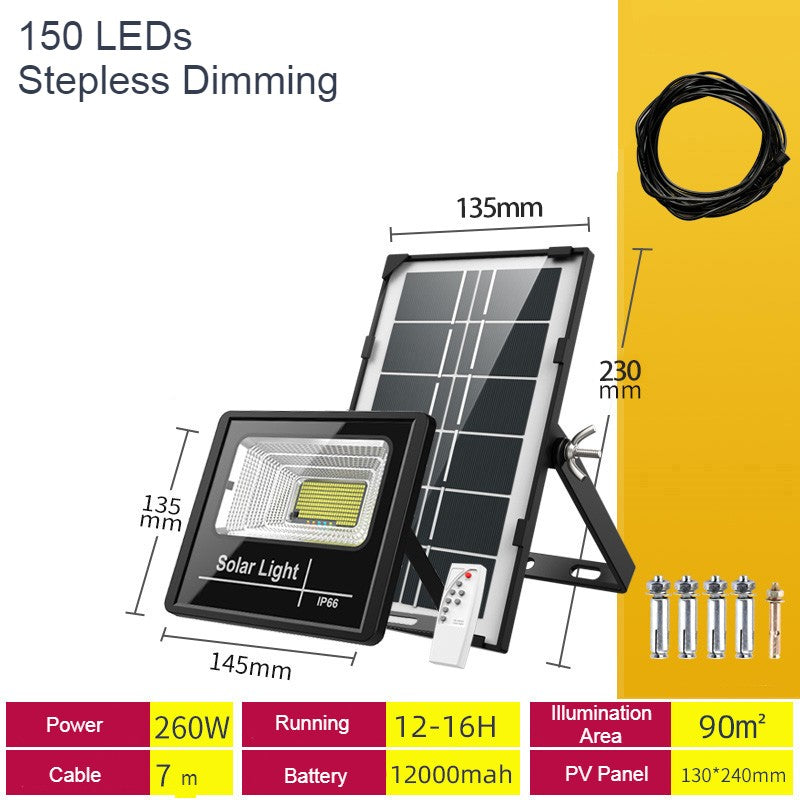 Outdoor Solar Light, with Remote Control, 7 Modes & IP66 Waterproof, for Your Garden, Yard, Pathway, Driveway & Home
