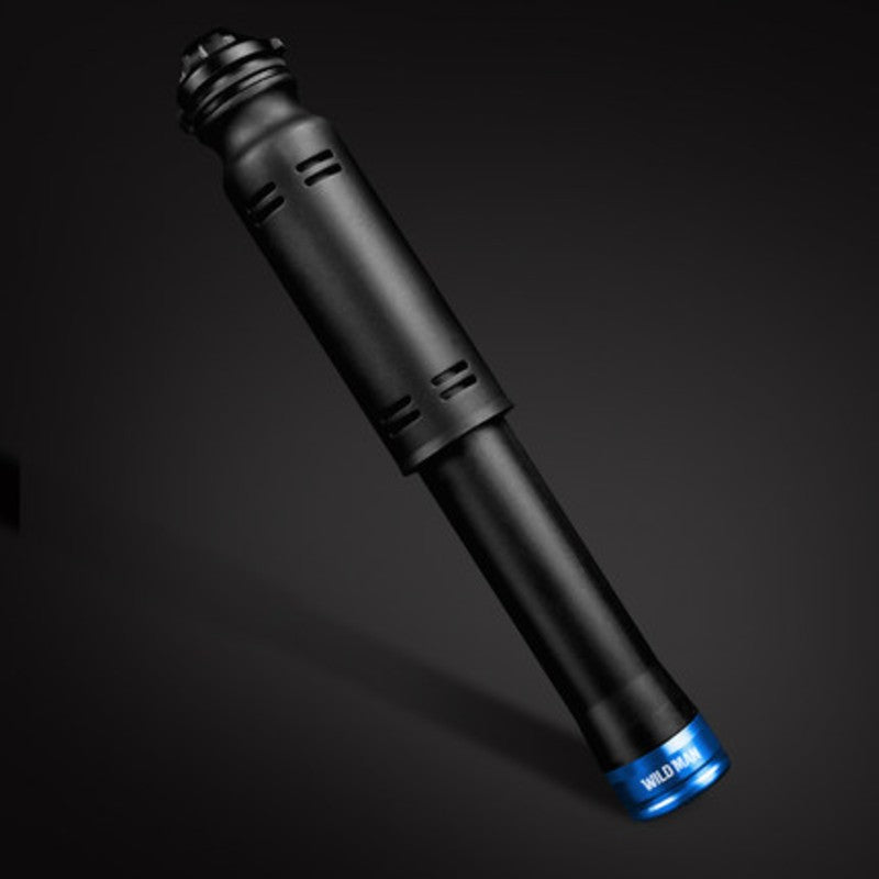 Portable Mini Bicycle Pump, with Built-in Hose, 2 Inflatable Nozzles & 110PSI Air Pressure, for Bicycle, Football, Basketball & More
