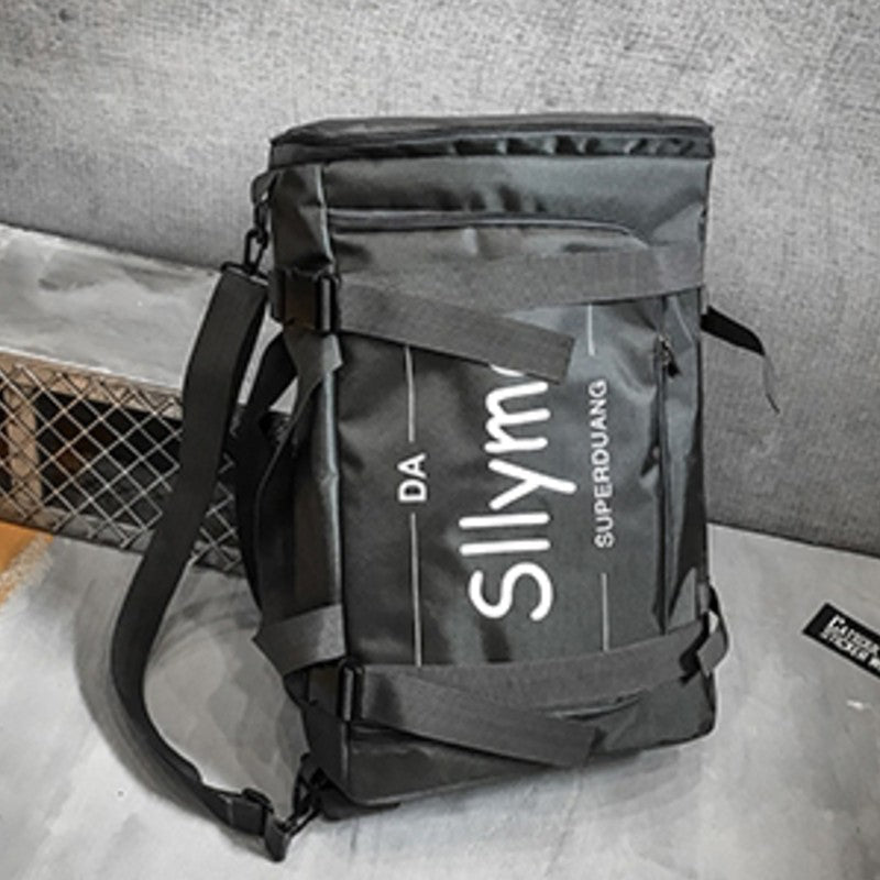 Stylish Backpack with Skateboard Fix Strap, Three Ways to Wear & Large Capacity, for Camping, Outdoor & More