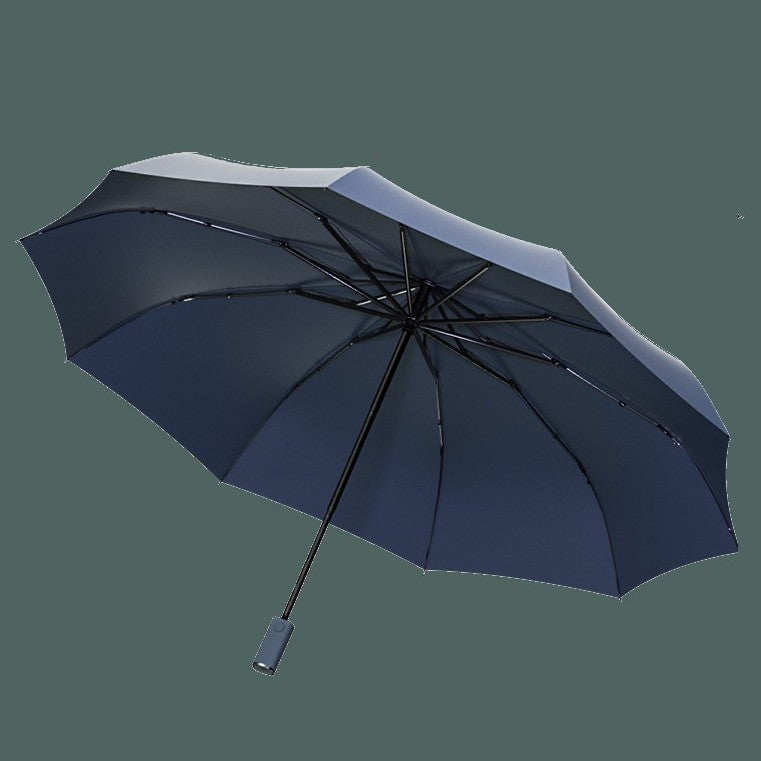 Automatic Umbrella, with Built-in LED Lighting, 100-Day Long Standby & 10 Ribs, for Heavy Rain, Night, Outdoor & More