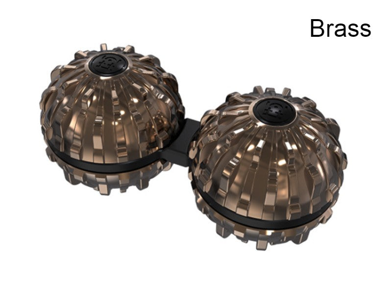Portable Anti-Stress Body Massager Ball, with Zinc Alloy Material, for Adults and Kids