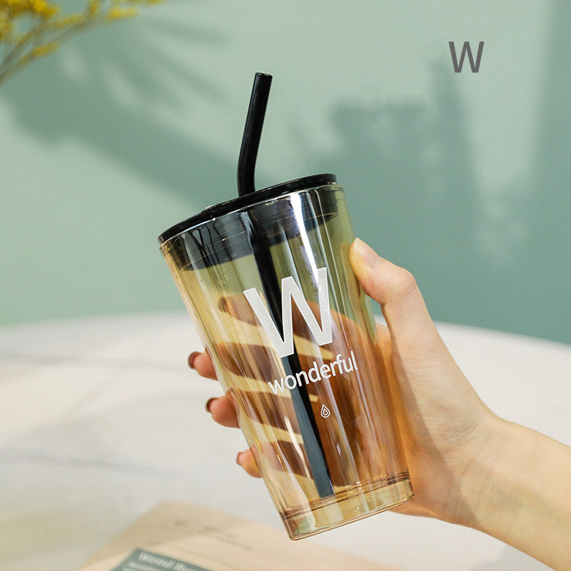 Simple Modern Travel Mug with Lid and Straw, for Ice Water, Coffee, Juice, Drinks