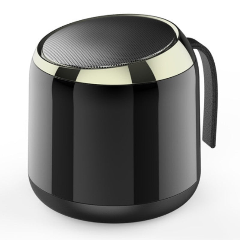 Portable Mini Wireless Bluetooth 5.0 Speaker, with Cool Metal Shell, Long Battery Life and Widely Compatible with Phones and Tablets, for Office, Home and More