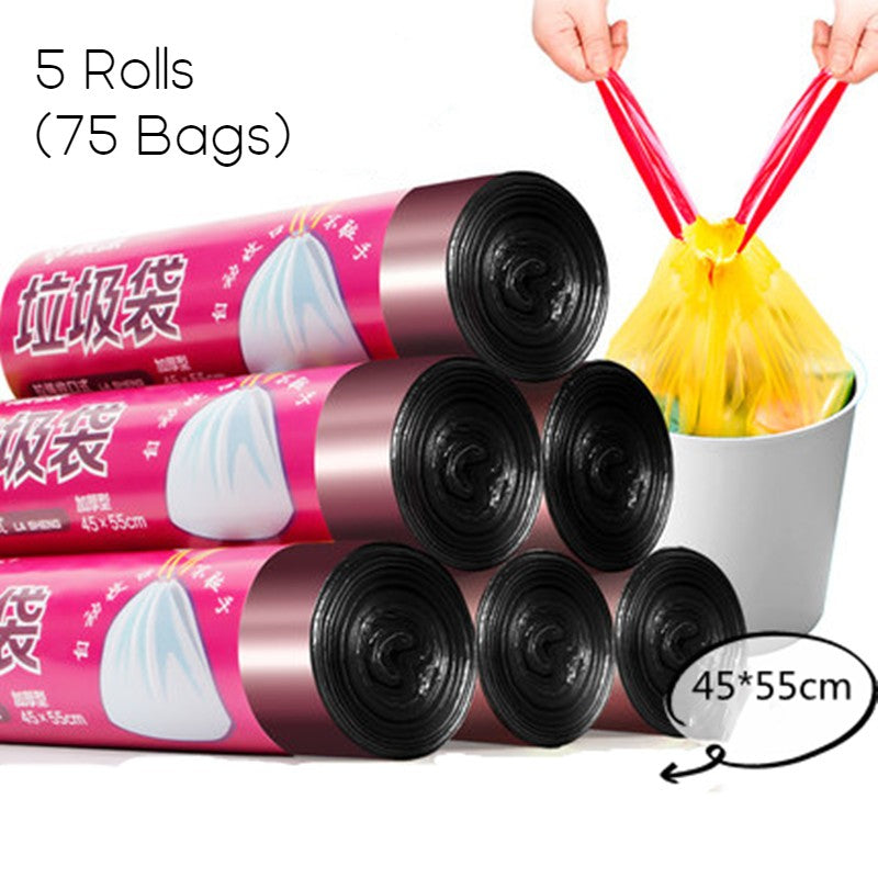 Unscented Ultra Strong Drawstring Trash Bags, for Kitchen, Bathroom, Office & More