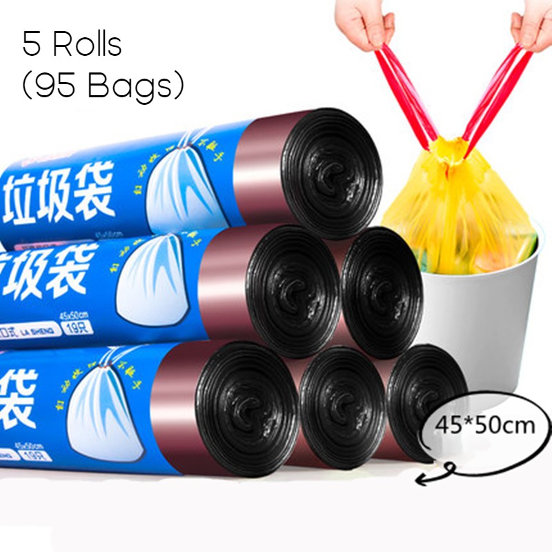 Unscented Ultra Strong Drawstring Trash Bags, for Kitchen, Bathroom, Office & More