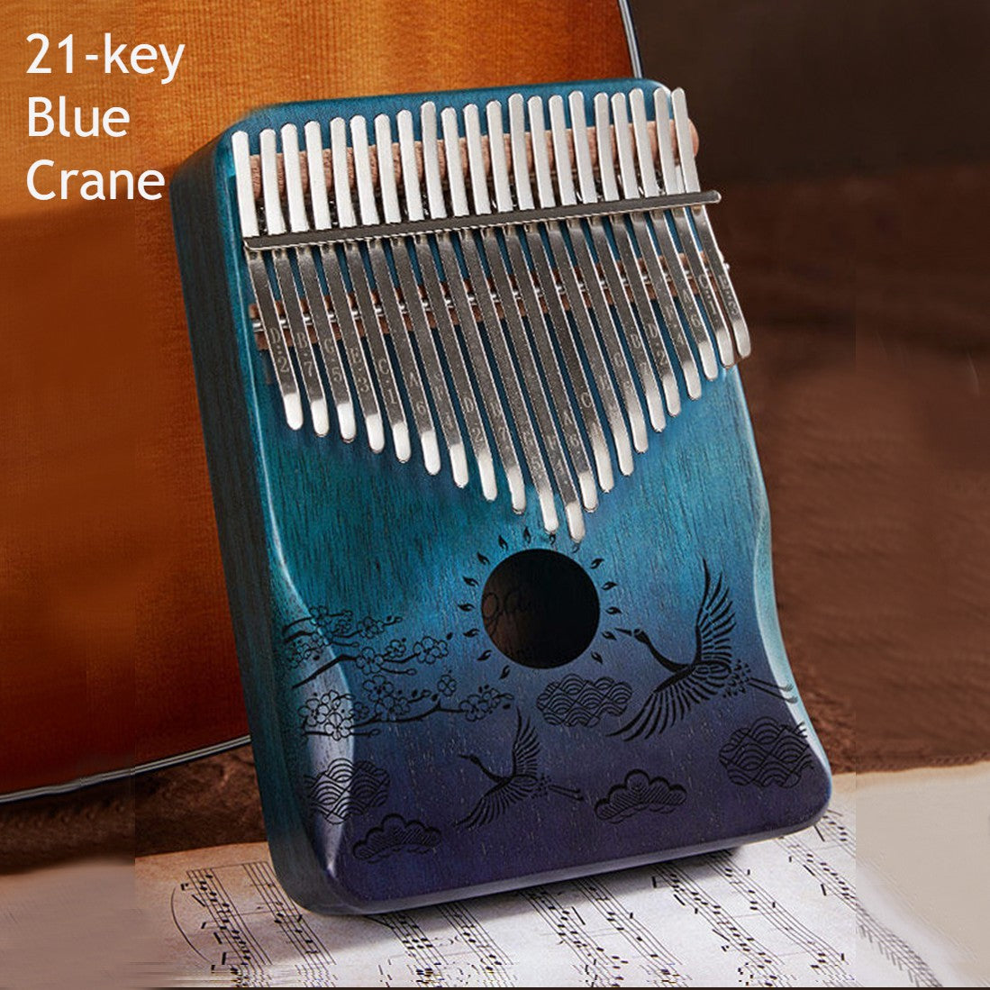 Portable Kalimba, with 21 Keys & Solid Wood Board, for Kids, Adult, Beginners, Professional