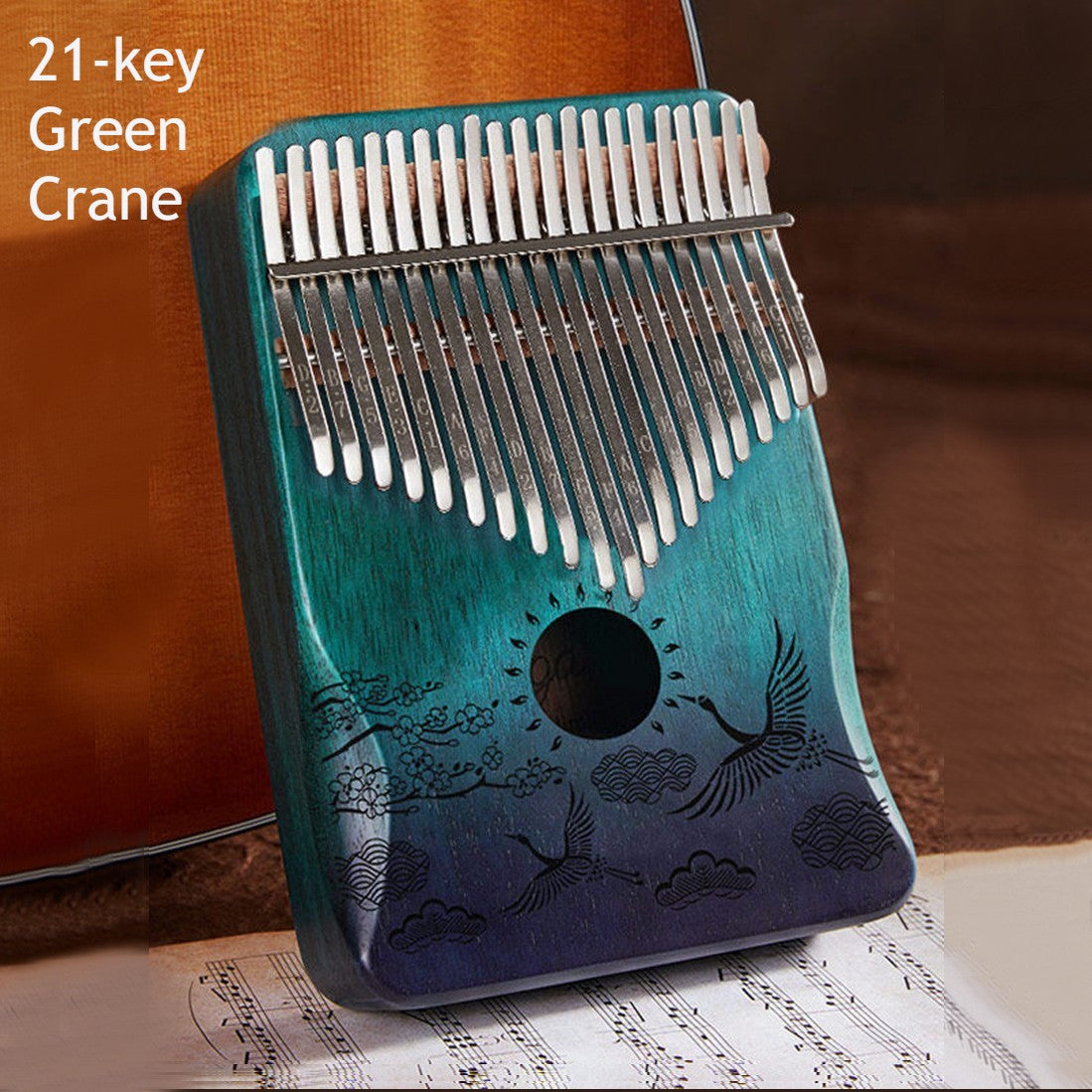 Portable Kalimba, with 21 Keys & Solid Wood Board, for Kids, Adult, Beginners, Professional