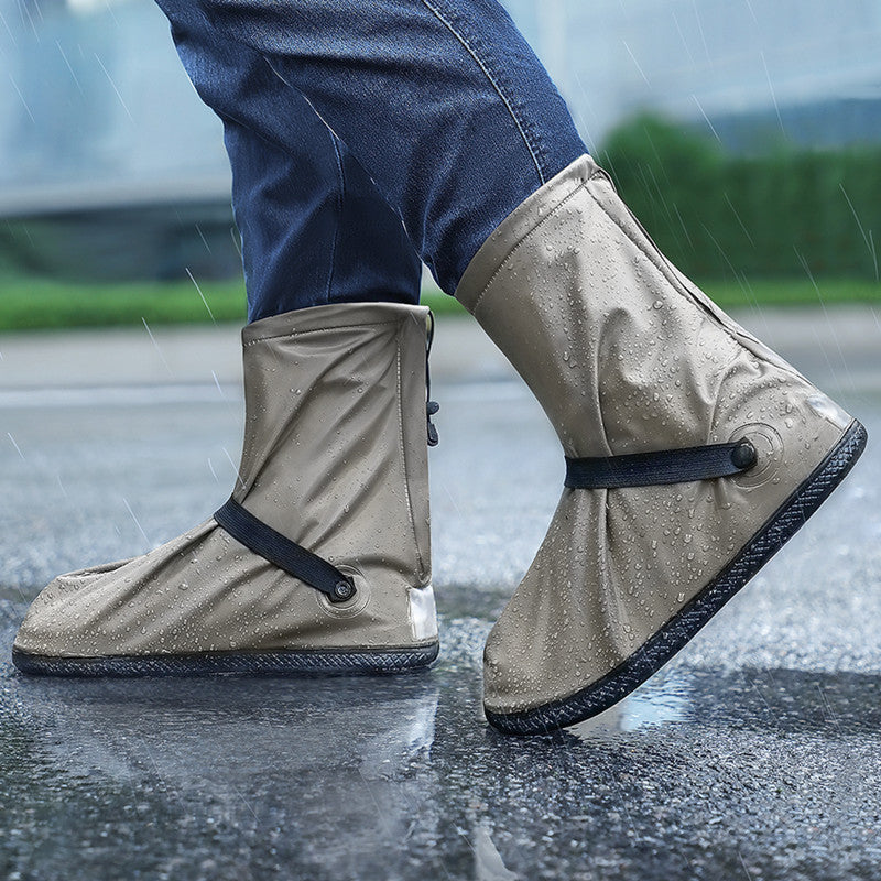 Waterproof Boot Covers with Zipper Closure & Reflective Strip, Keep Your Pairs Dry