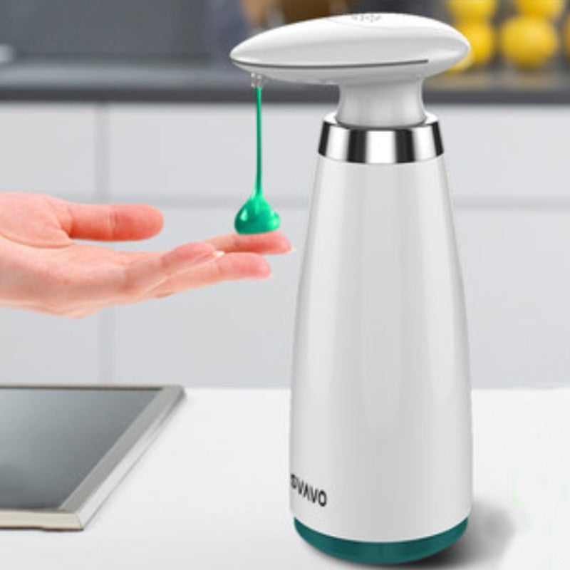 Touchless Automatic Soap Dispenser with 340ml Capacity, Infrared Motion Sensor, Waterproof Base & Adjustable Switches, Suitable for Bathroom, Kitchen, Hotel & Restaurant