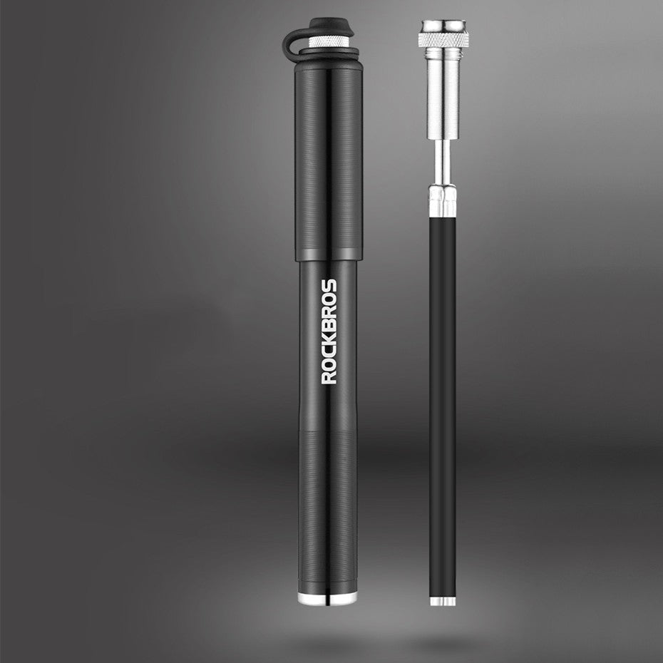 Mini Portable Bike Pump, Fits Presta and Schrader valves, for Road, Mountain, and BMX Bikes